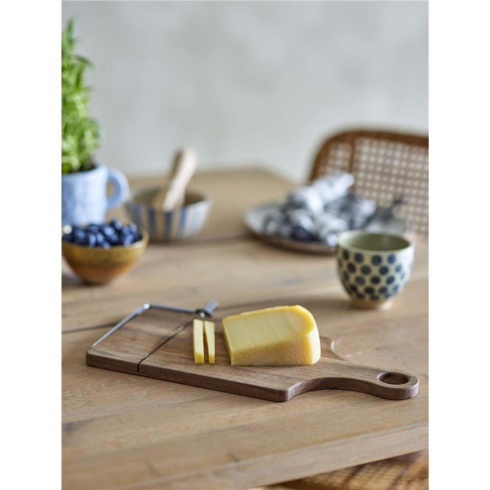 Bloomingville Feras Käseschneider in Braun, 33,5x20 cm, aus Walnussholz
