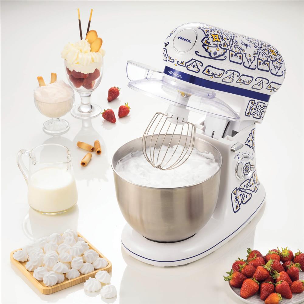 Ariete Capri Küchenmaschine, Mediterranes Design, 5,5-L-Schüssel, Knet- und Rührmaschine, Groß
