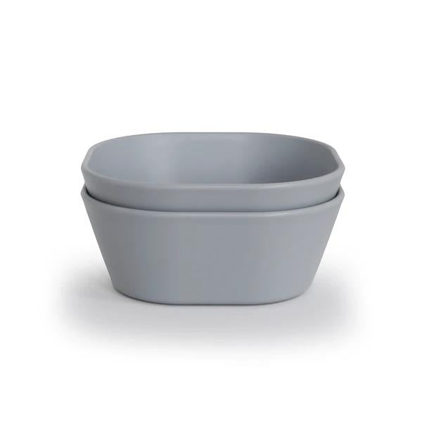Mushie Kinderschüssel 2er Set, Cloud, quadratisch, BPA-frei