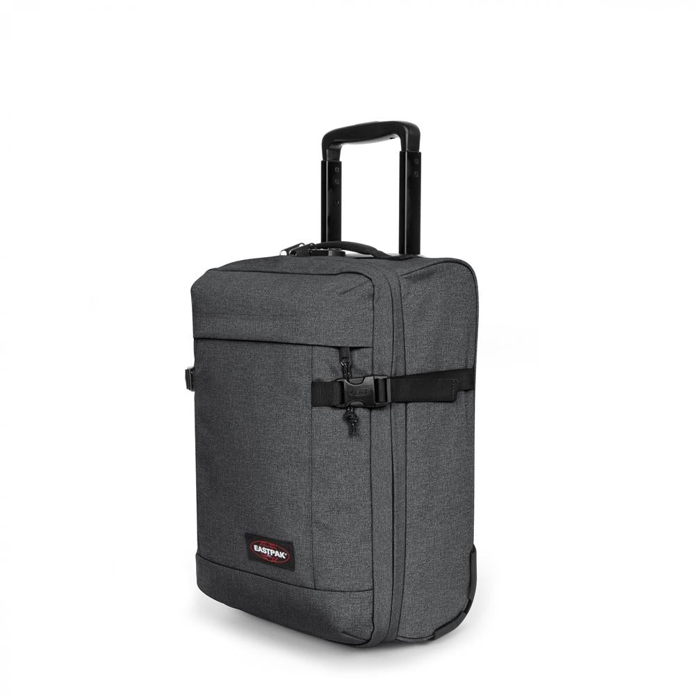 Eastpak TRANVERZ XXS, Kleiner Reisetrolley, Black Denim (grau), 25L, Rollkoffer mit 2 Rädern und TSA-Schloss