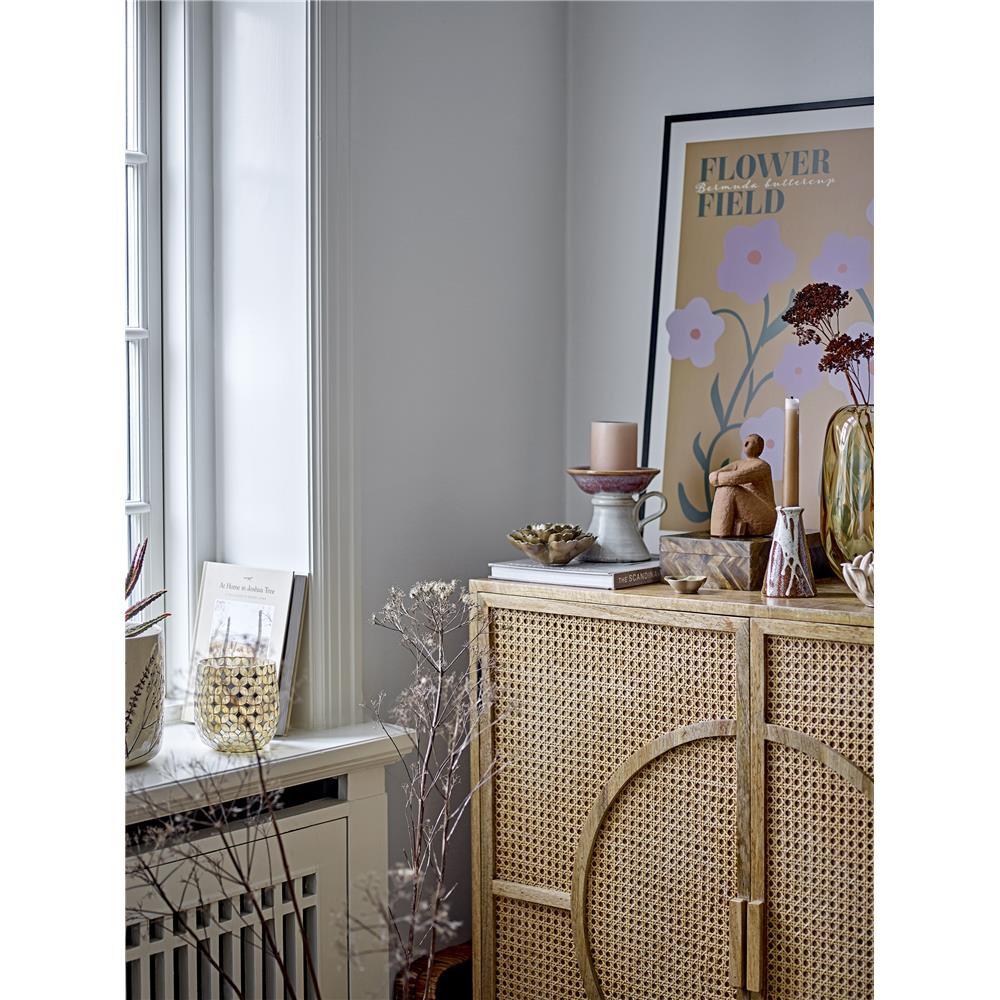 Bloomingville Soreyah Kerzenhalter, Rose, Steingut D15,5xH14 cm