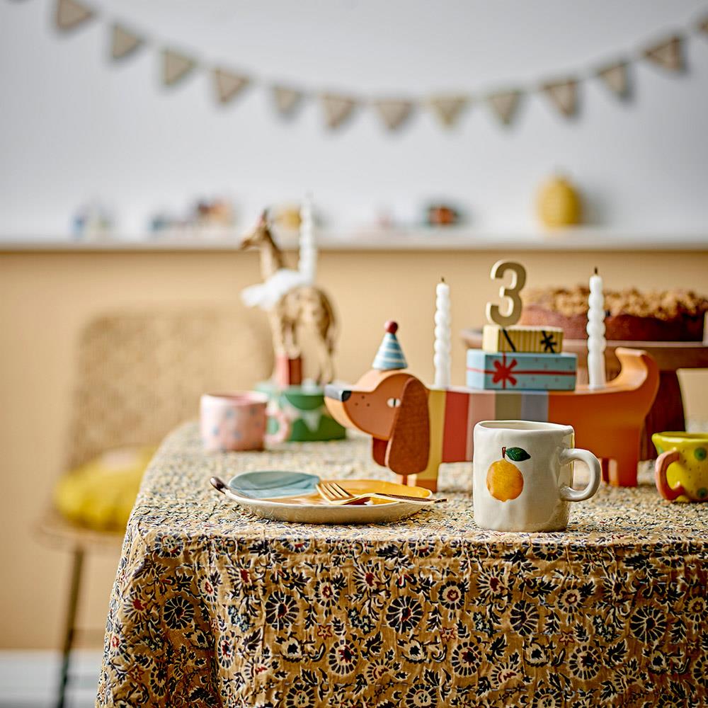 Bloomingville MINI Charlie Geburtstagsdekoration für Kindergeburtstag, Holz, Braun