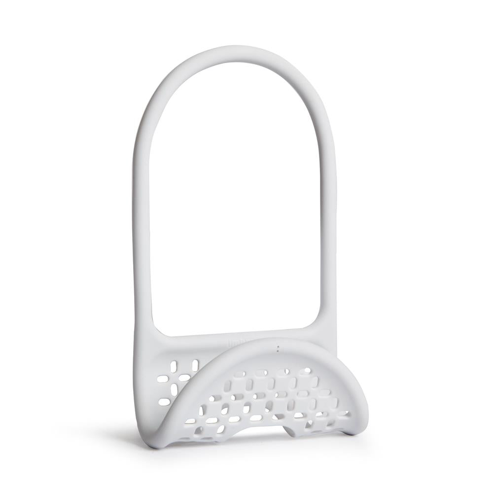 Umbra Sling Flexible Spülbeckenablage Weiß multifunktionaler Halter für Spülbürste Spüllappen