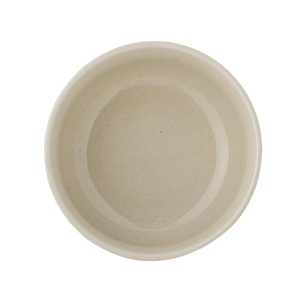 Bloomingville MINI Colorine Schale mit Vogelmotiv, Steingut, Kinderschüssel, dänisches Design