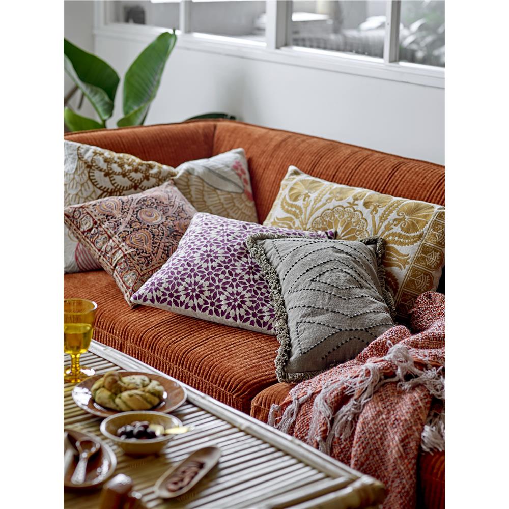 Bloomingville Kissen Baloo 50x30 cm Braun Baumwolle Dekokissen Zierkissen Sofakissen Kuschelkissen dänisches Design