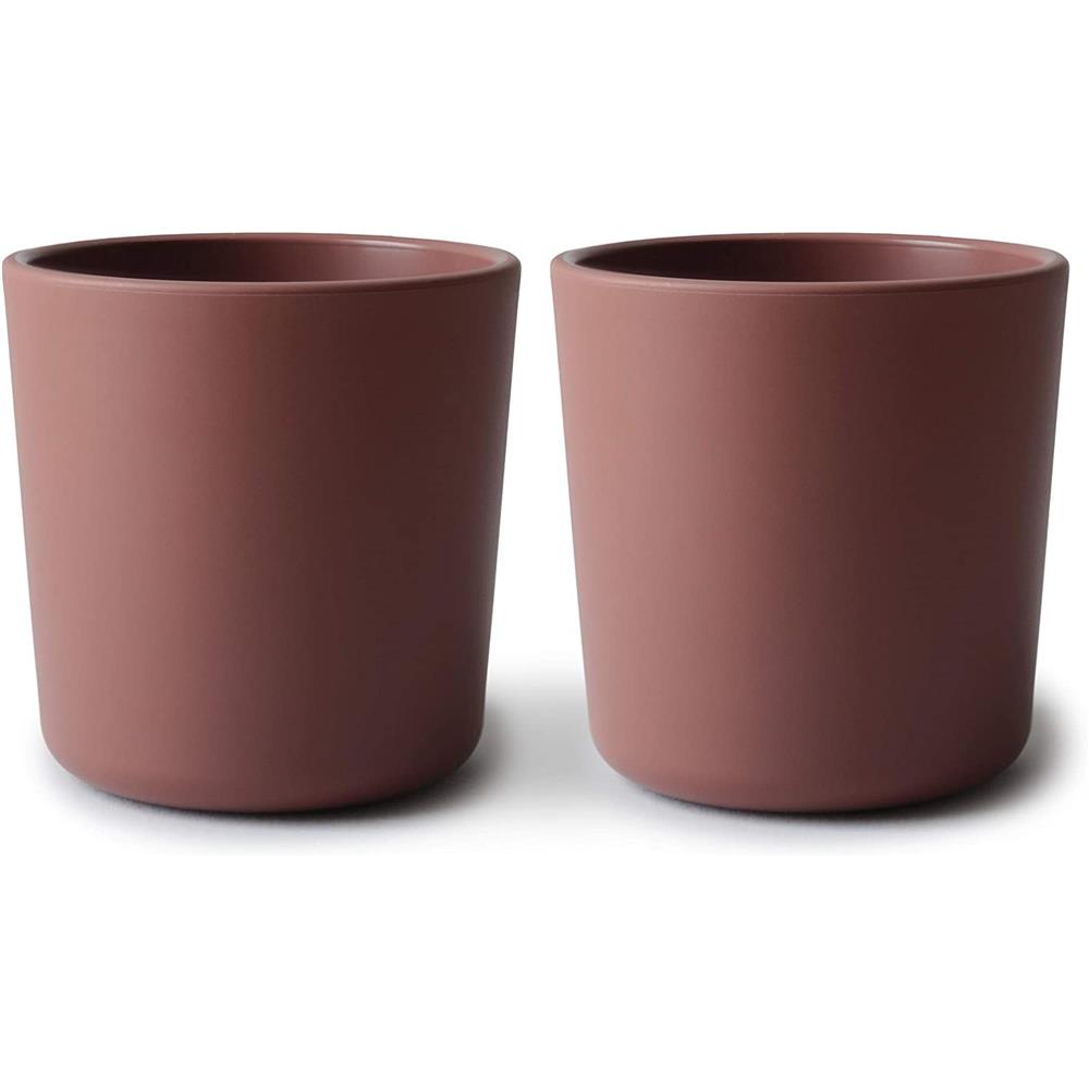 Mushie Trinkbecher 2er Set, Woodchuck, BPA-frei