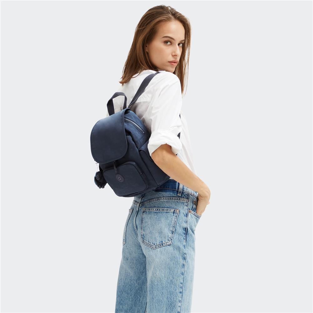 Kipling CITY PACK MINI, Extra kleiner Rucksack, Blue Bleu 2 (blau), 9L, Kompakt & Stylisch
