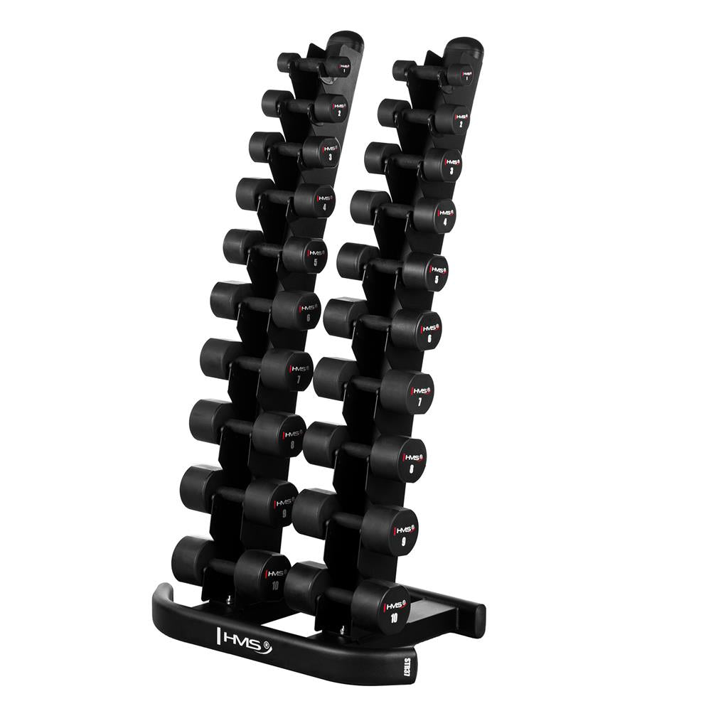 Kurzhantel Set 2x 7 kg TPU Schwarz gerändelt | HMS HPT