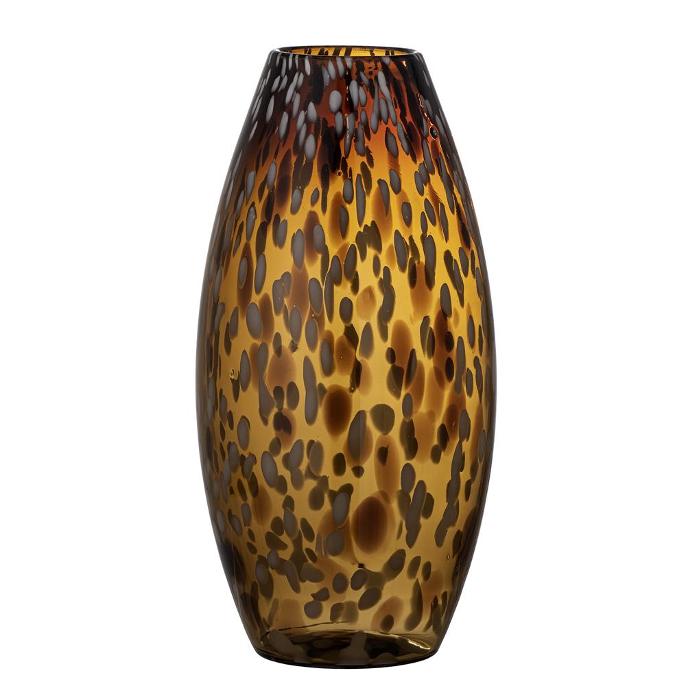 Bloomingville Daraz Vase in Braun 32cm aus Glas
