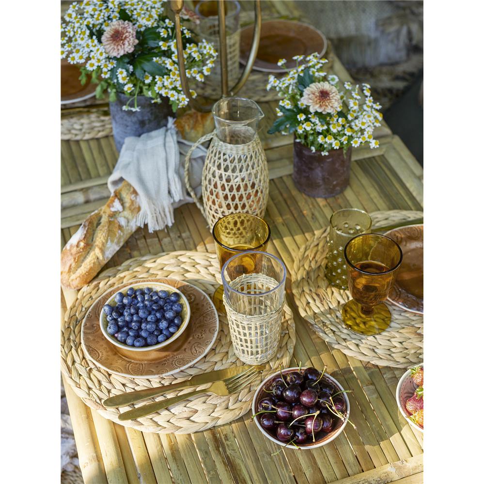 Bloomingville Ydun Platzdeckchen Natur Wasserhyazinthe 35cm Untersetzer dänisches Design