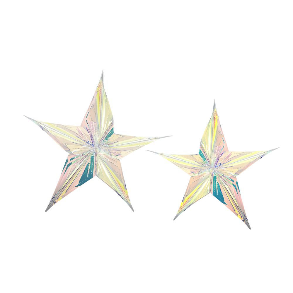 Bloomingville Aikito Ornament Klar Kunststoff 2er Set Weihnachtsstern