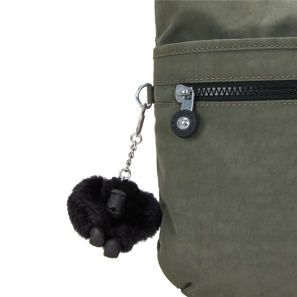 Kipling ARTO M, Mittelgroße Umhängetasche, Green Moss (grün), Schultertasche mit Reißverschluss