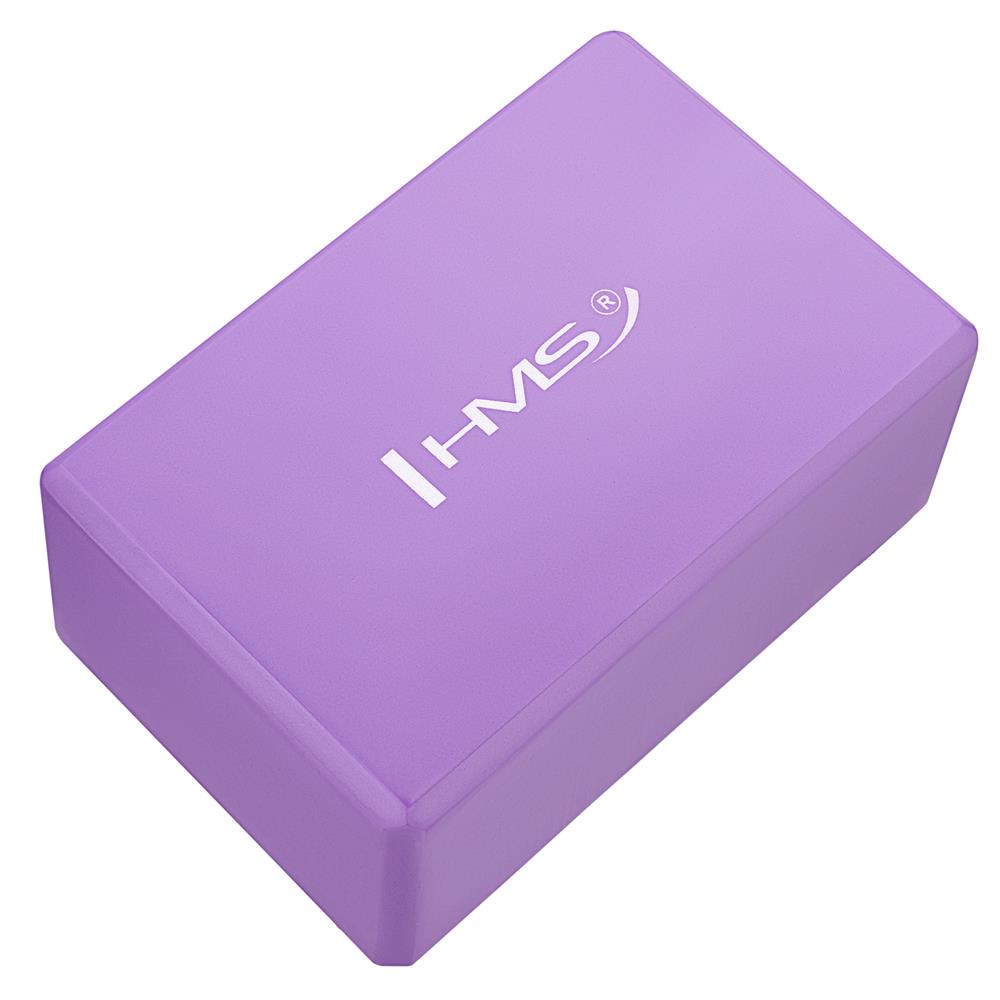 Yoga Block Violett Yogaklotz für Yoga, Pilates und Dehnübungen | HMS KJ01