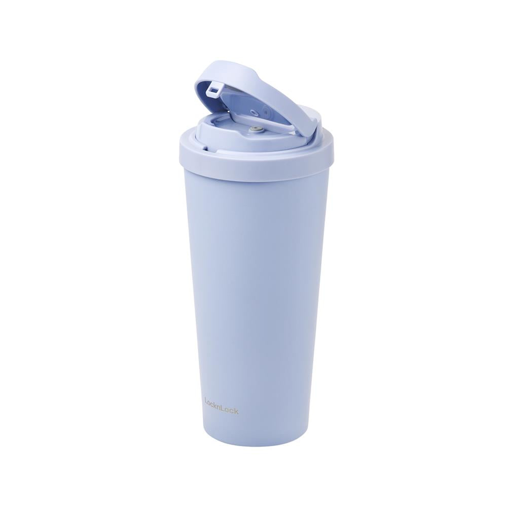 LocknLock One-Touch Clip Thermobecher 550 ml Blau - Isolierbecher To Go Edelstahl
