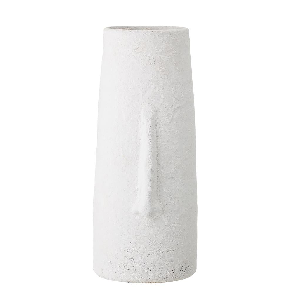 Bloomingville Berican Dekovase Weiß Terrakotta 19,5 x 40 x 17,5 cm Blumenvase
