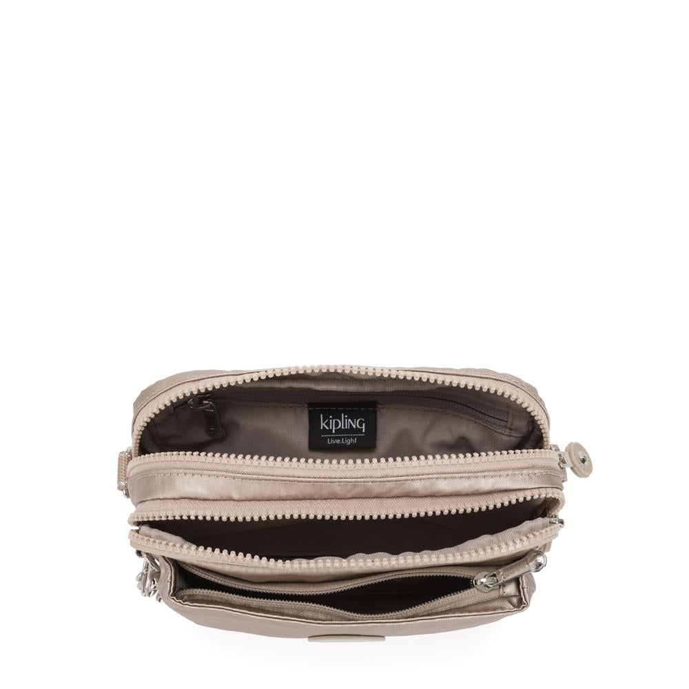 Kipling ABANU MULTI Mini-2-in-1-Crossbody- und Bauchtasche Metallic Glow