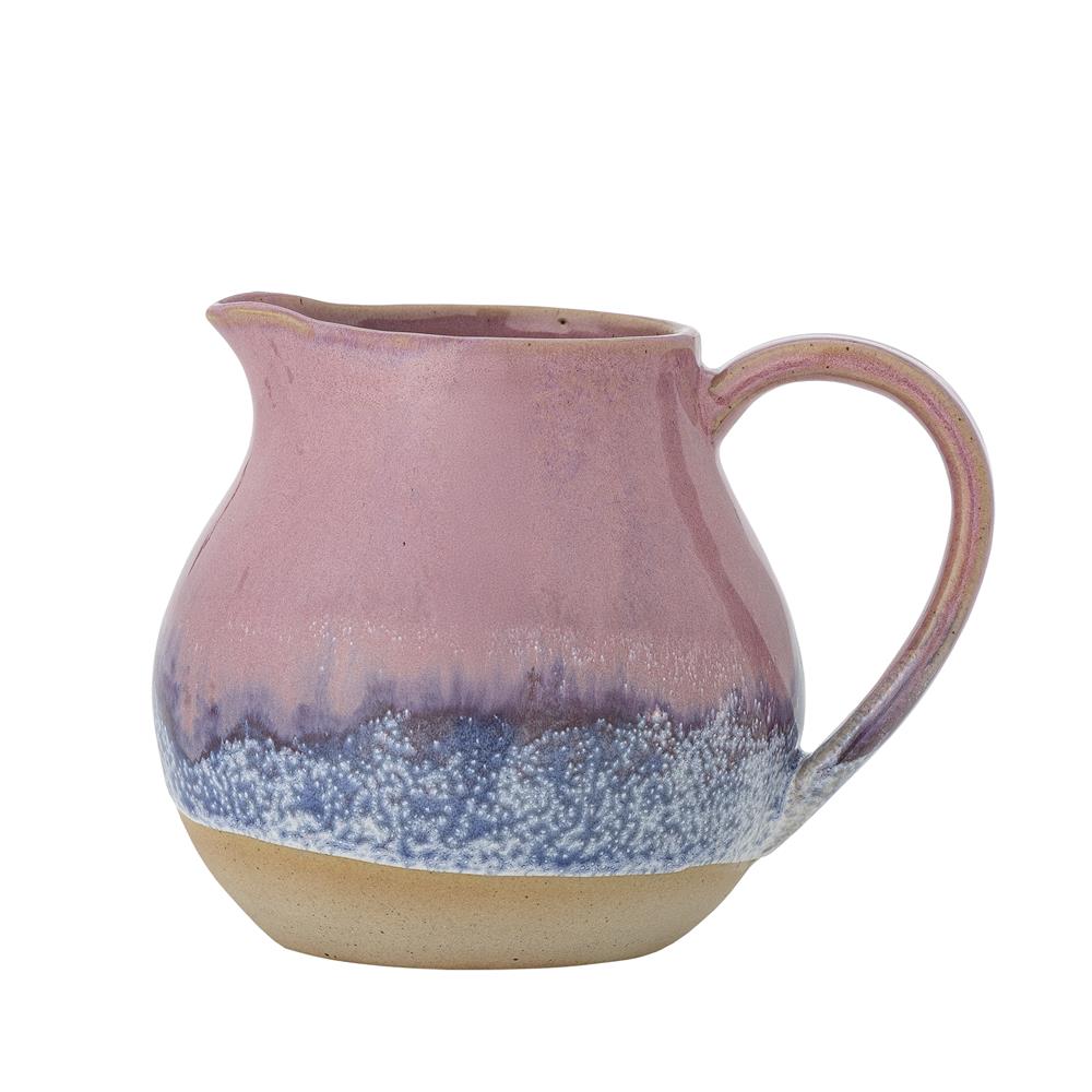 Bloomingville Paula Milchkännchen Rose Steingut D10,5xH10 cm – rosa Krug