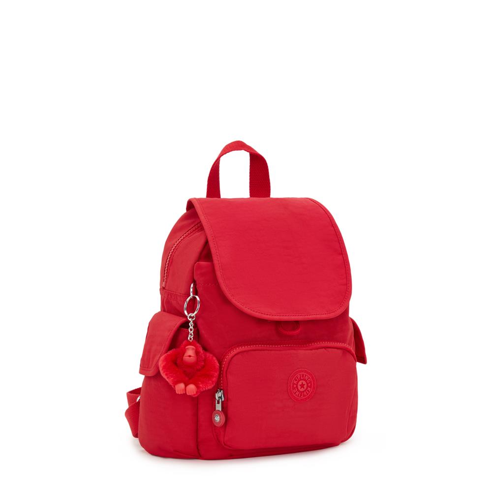 Kipling CITY PACK MINI, Extra kleiner Rucksack, Red Rouge (rot), 9L, Kompakt & Stylisch