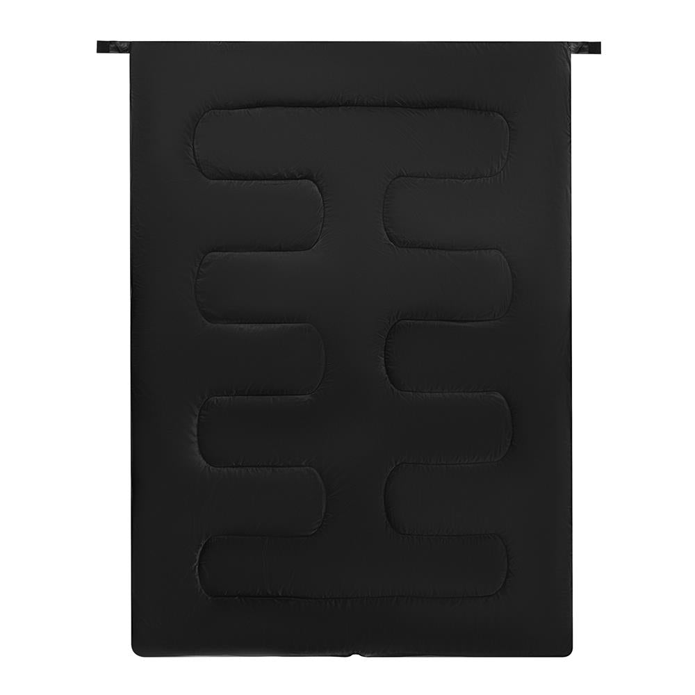 NILS CAMP Doppelschlafsack 3-in-1 mit Bär-Motiv für Camping Reisen Outdoor warm