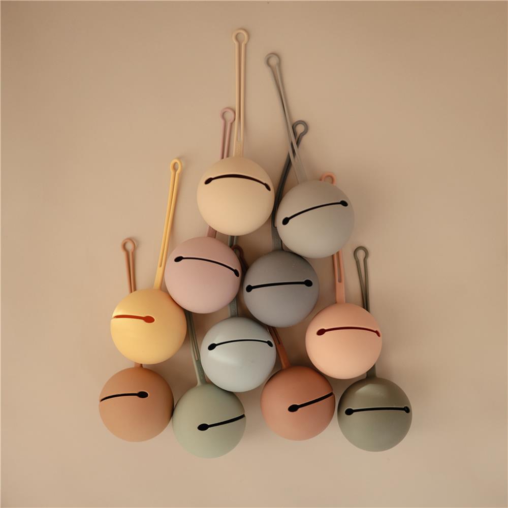 Mushie Schnulleretui, Daffodil, Schnullerbox aus Silikon, BPA-frei