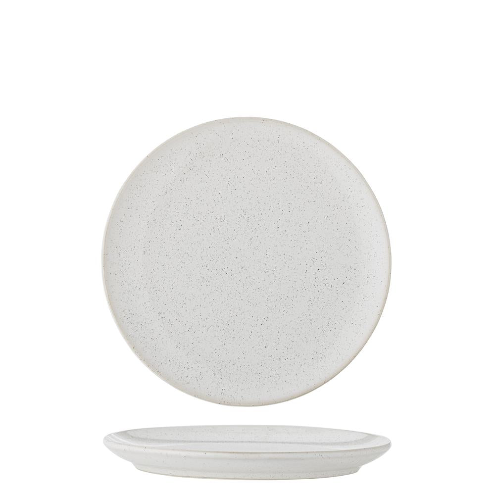 Bloomingville Addison Teller Weiß Steingut 20 cm skandinavisch