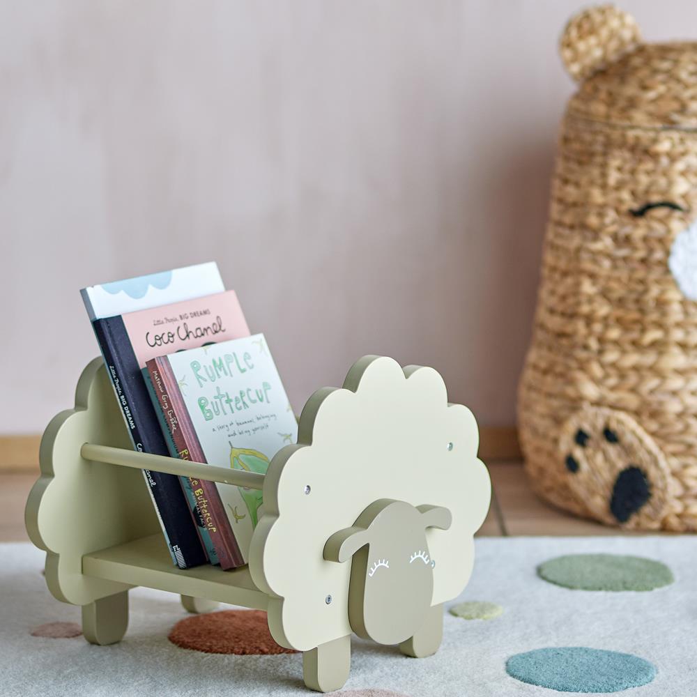 Bloomingville MINI Dolly Bücherständer Schaf grün MDF Kinderzimmer Regal