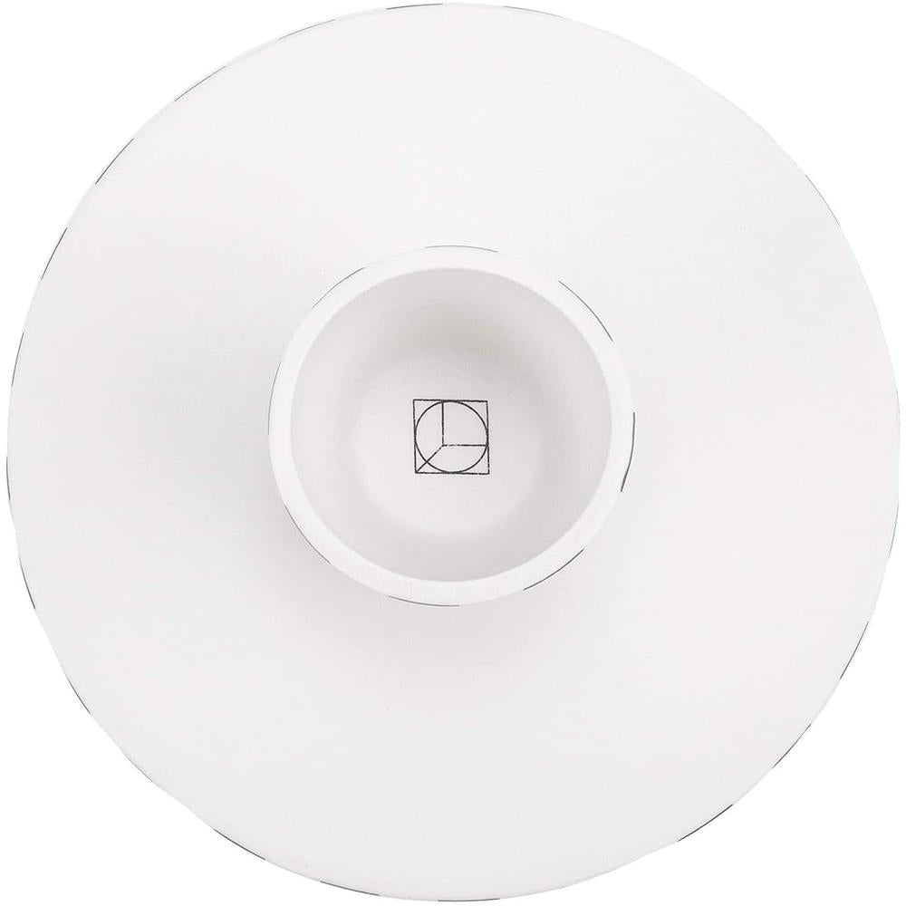 OYOY Toppu Tablett - 20x9 cm, Schwarz/Weiß gestreift - als Tortenständer, Tortenplatte, Obstschale