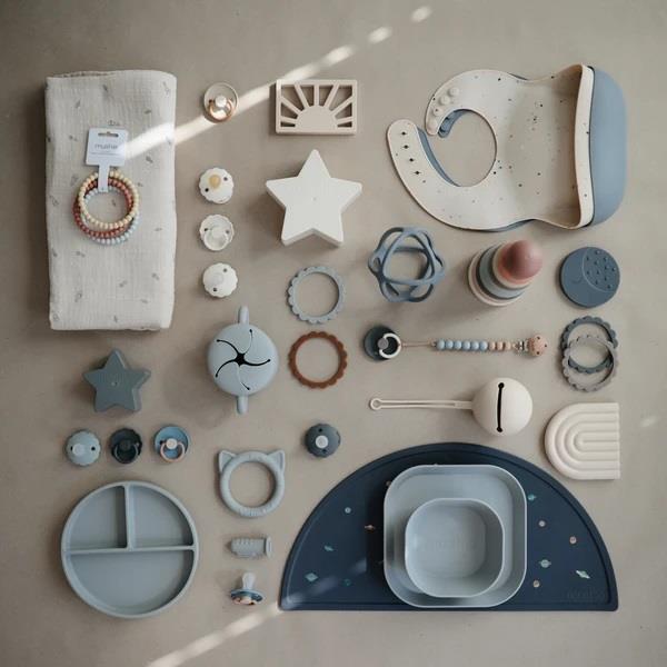 Mushie Silikon-Platzdeckchen, Planets, Tischset, BPA-frei