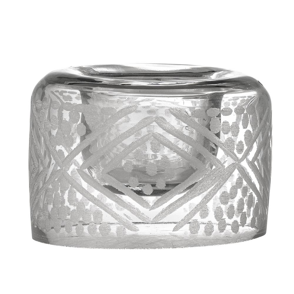 Bloomingville Kiyomi Eierbecher aus recyceltem Glas, Klar – elegantes Design