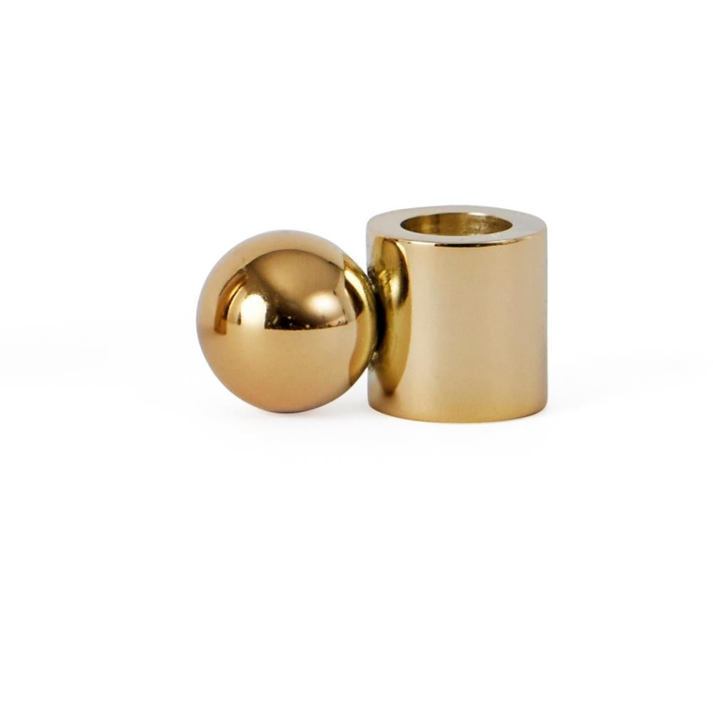 OYOY PalloaKerzenhalter Small Gold Stahl 2 x 2,9 x 2 cm Kerzenständer