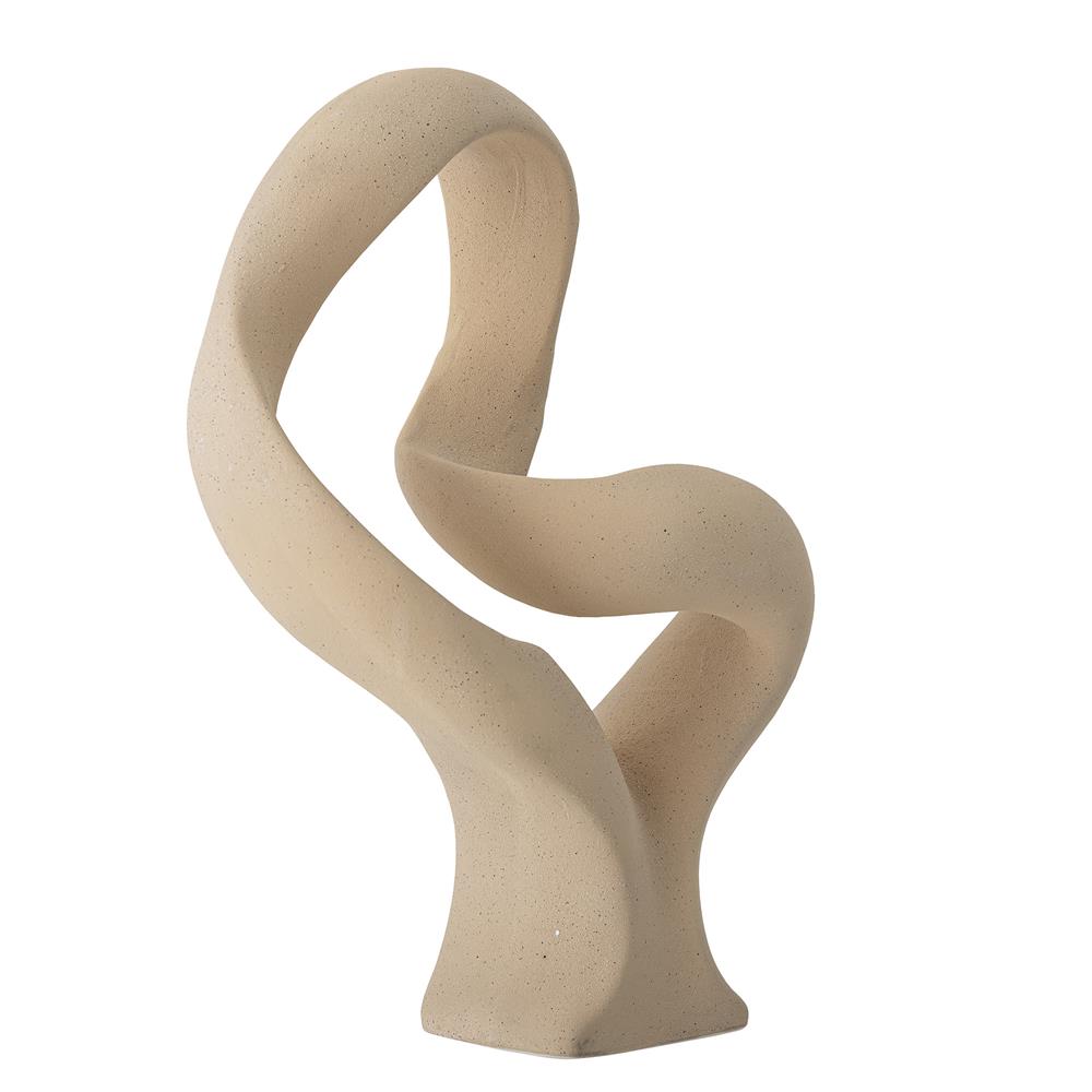 Bloomingville Berhan Dekofigur Skulptur Steingut Natur 40,5 cm Statement-Dekoobjekt