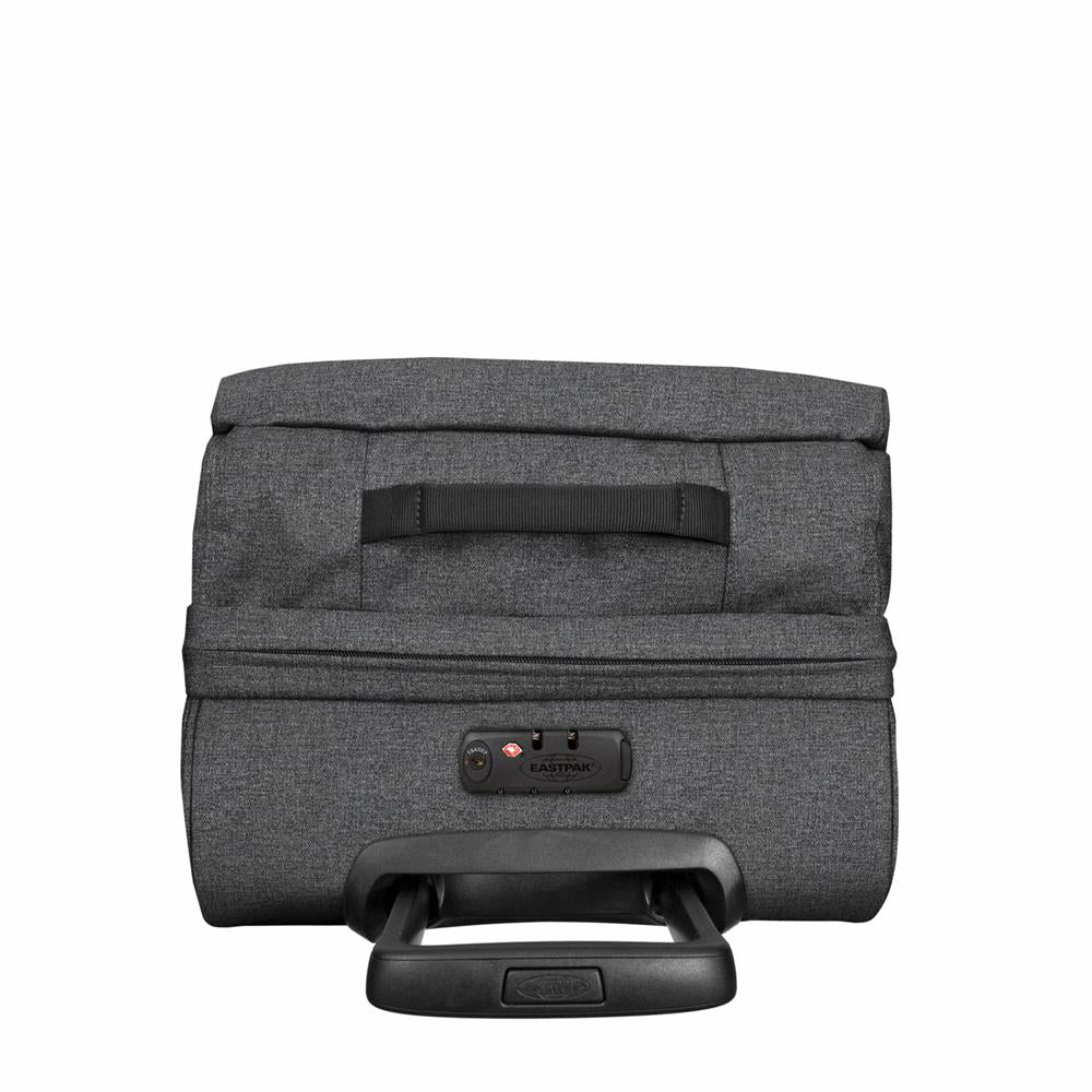 Eastpak TRANVERZ L, Großer Reisetrolley, Black Denim (grau), 121L, Rollkoffer mit 2 Rädern und TSA-Schloss