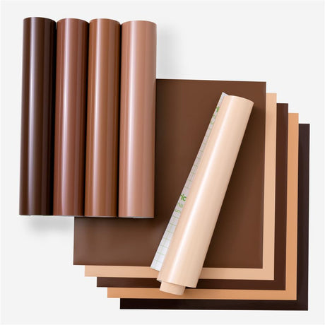 Cricut Premium Vinyl Permanent in Hauttöne 10 Blätter je 30,5x30,5cm