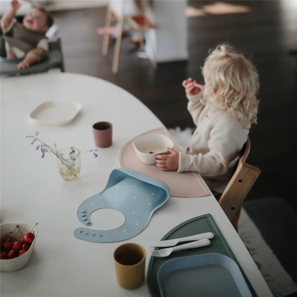 Mushie Silikon-Platzdeckchen, Vanilla Confetti, Tischset, BPA-frei