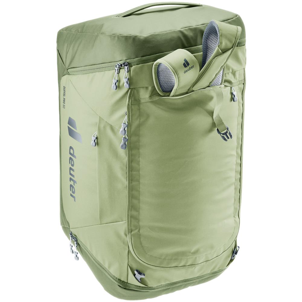 deuter Duffel Pro 60, Reisetasche, mineral-grove (grün), auch als Rucksack tragbar