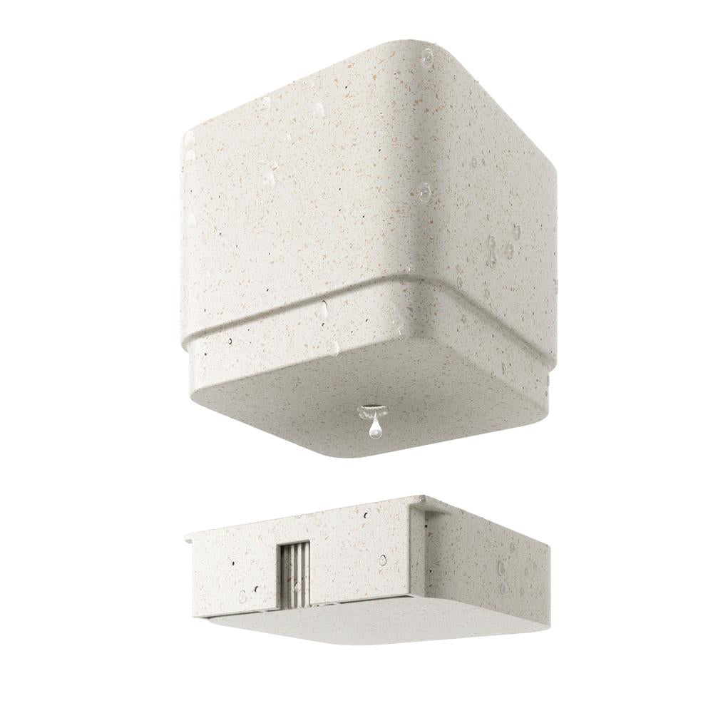 Umbra Cubiko Wandpflanzkasten mit 4 Pflanztöpfen, vertikale/horizontale Ausrichtung, in Weiß