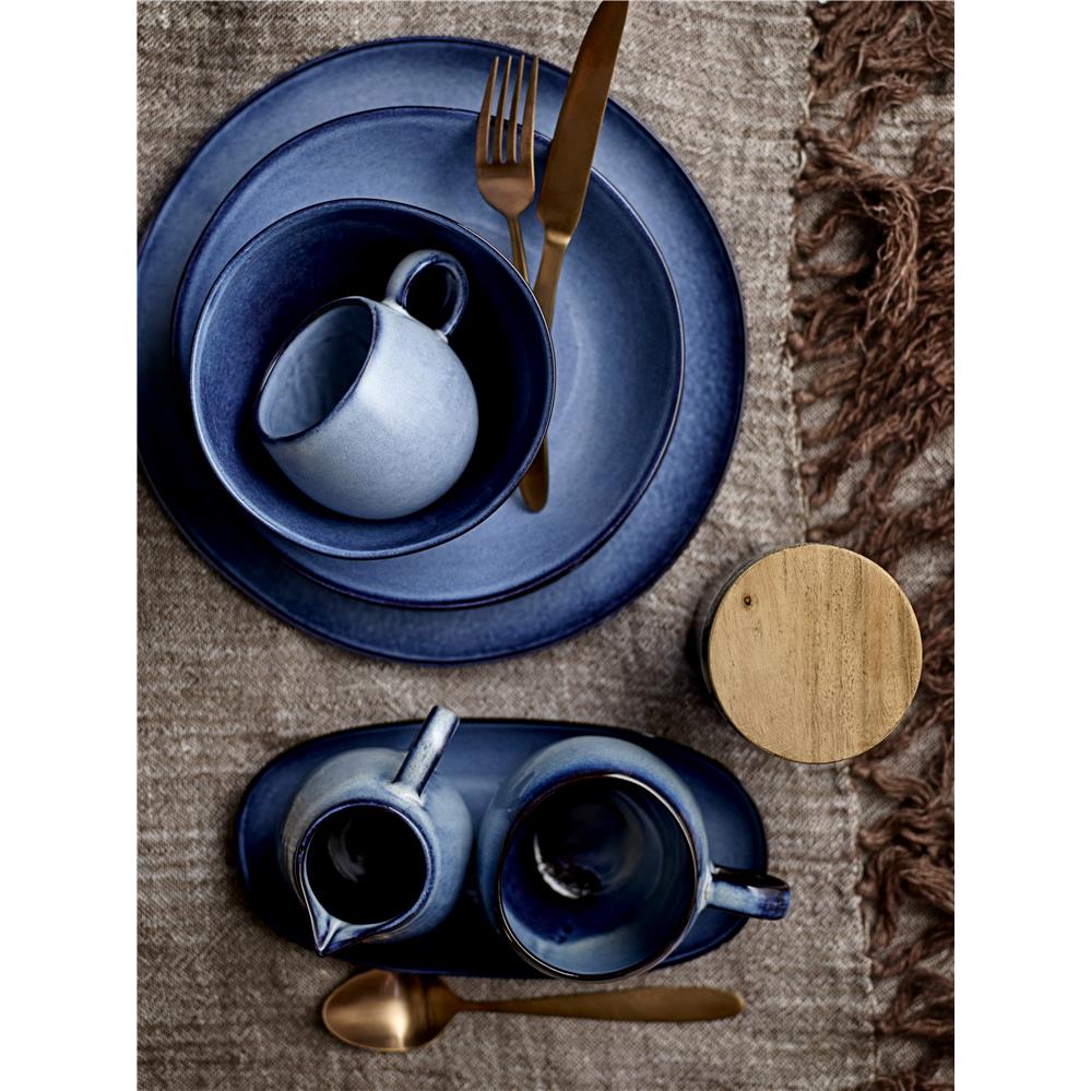 Bloomingville Sandrine Tasse, Blau, 275ml, Steingut, dänisches Design