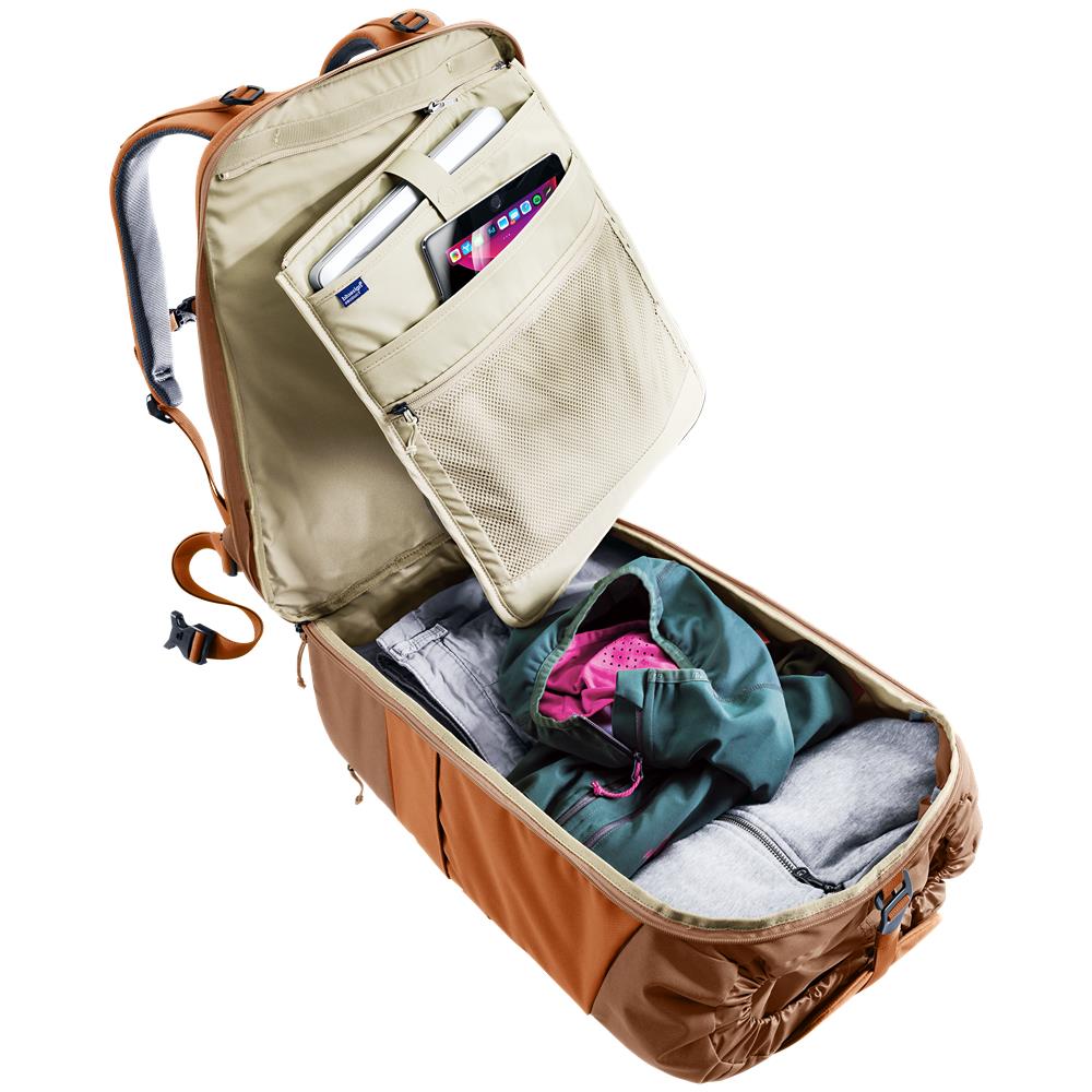deuter Utilion 34+5, Rucksack, pecan-mocha (orange), 39L, mit Flaschenhalter und Laptopfach