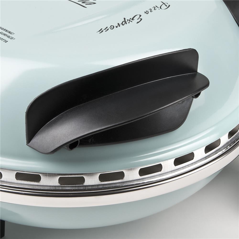 G3Ferrari elektrischer Pizzaofen Delizia Pizzamaker 1200 W für Pizza Ø 31cm cool blue Pizzamaker mit feuerfestem Naturstein blau Limitierte Edition