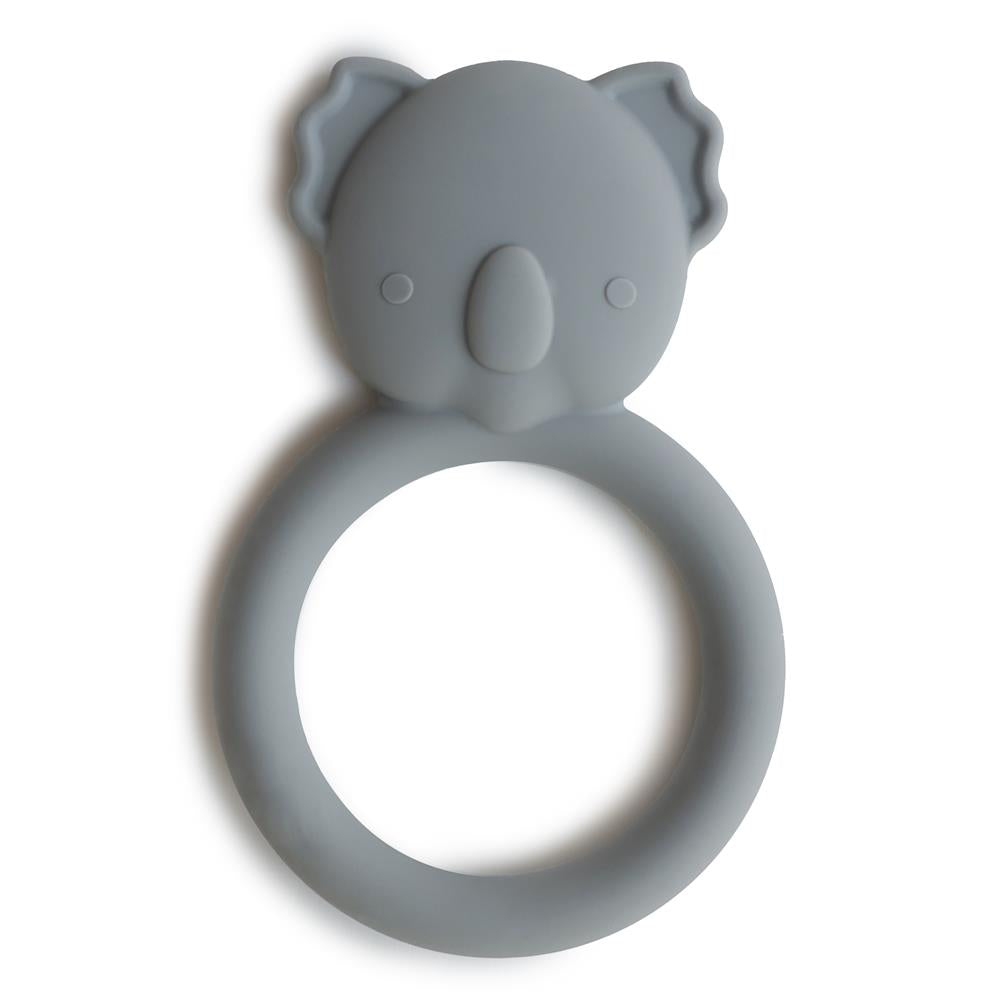 Mushie Beißring Koala, Grau, aus Silikon, BPA-frei