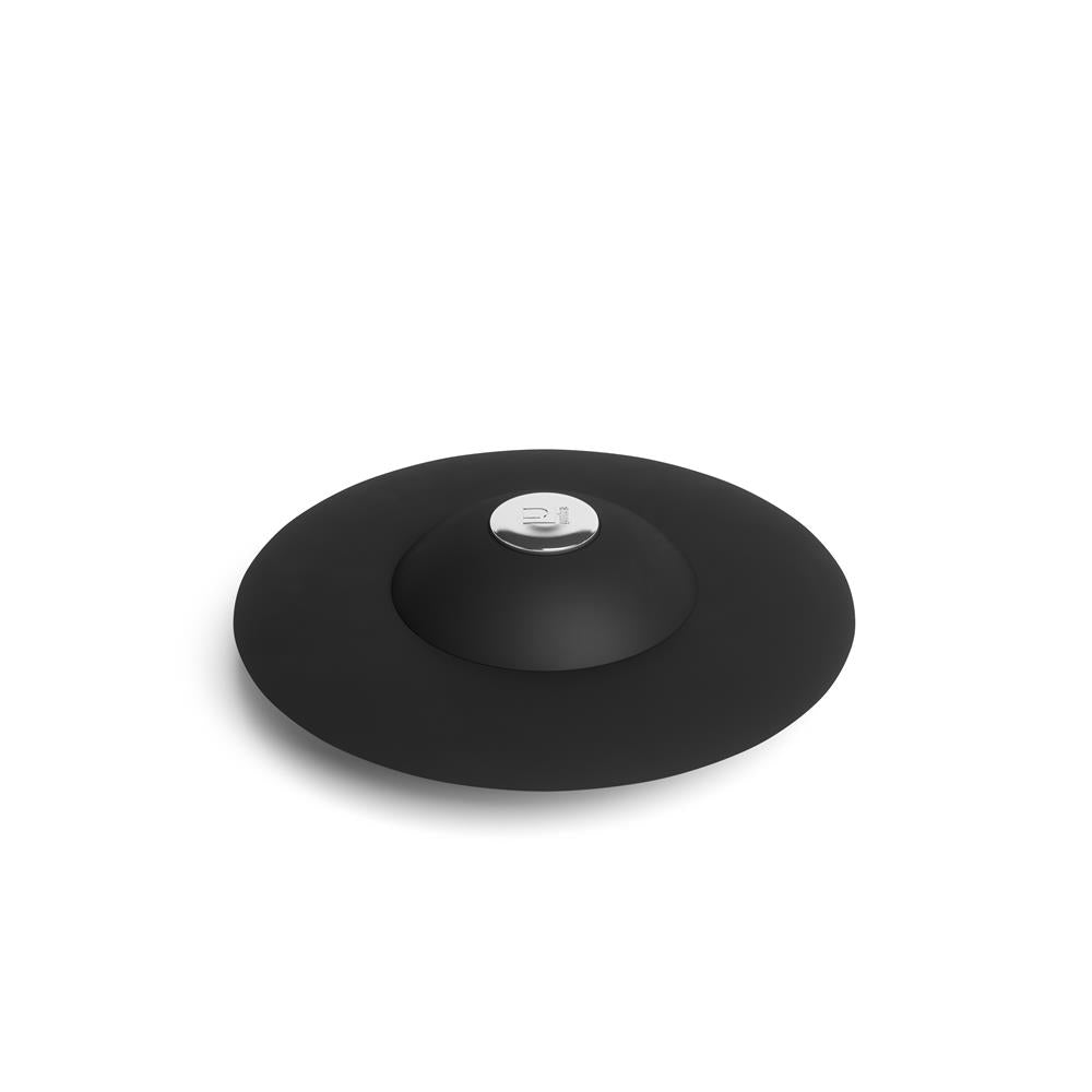 Umbra Flex Badewannenstöpsel, Haarsieb, Abflusssieb für Dusche, Badewanne, Waschbecken, in Schwarz