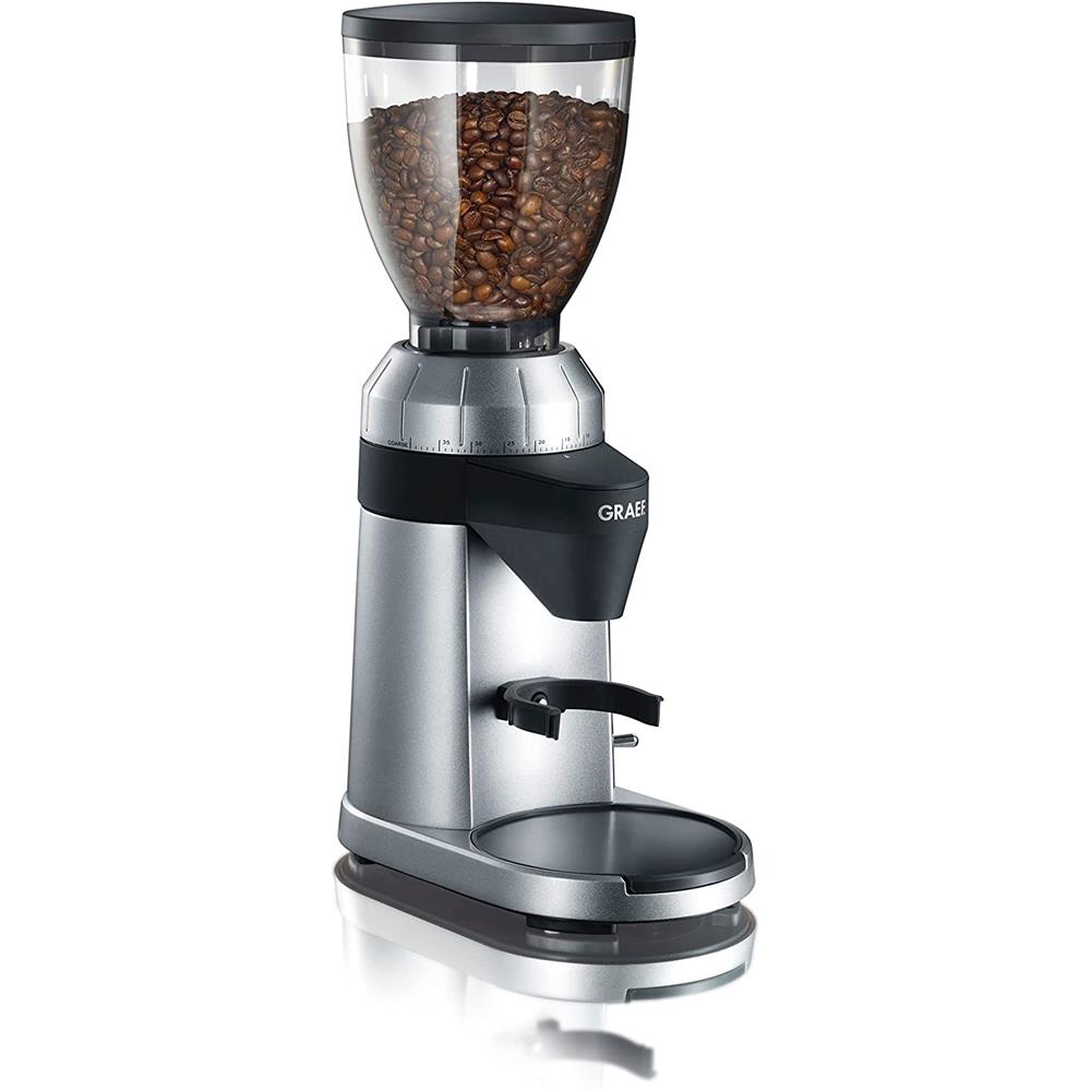 GRAEF elektrische Kaffeemühle CM 800 Silber Espressomühle Edelstahl Kegelmahlwerk