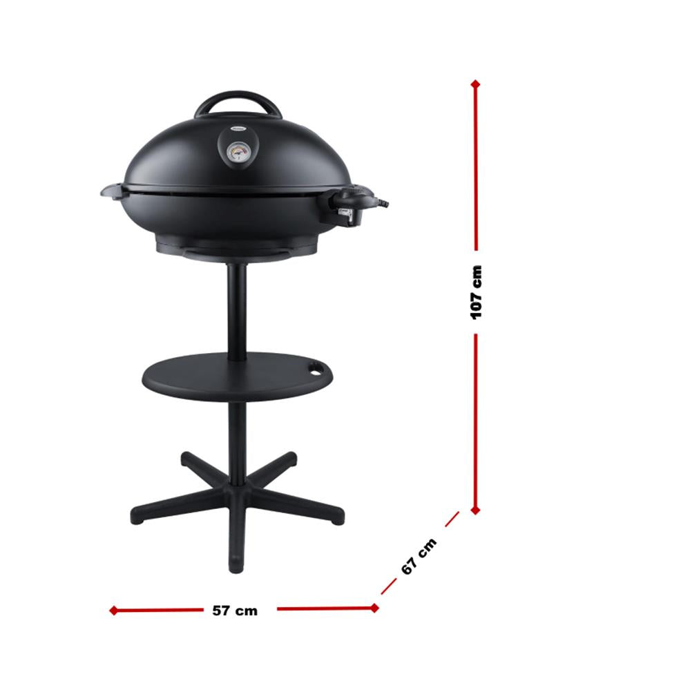 Steba BBQ-Grill VG 350 BIG – Elektrogrill 2-in-1 (Standgrill & Tischgrill), XXL Grillfläche, Antihaftbeschichtung, 2200 W
