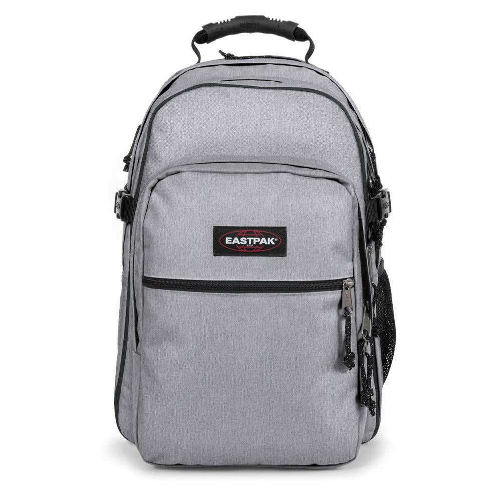 Eastpak TUTOR, Großer Rucksack, Sunday Grey (grau), 39L, mit Flaschenhalter und Laptopfach