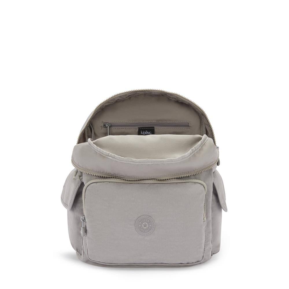 Kipling CITY PACK Medium Rucksack Grey Gris Medium 16 Liter Grau
