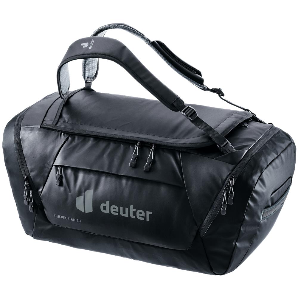 deuter Duffel Pro 60, Reisetasche, black (schwarz), auch als Rucksack tragbar