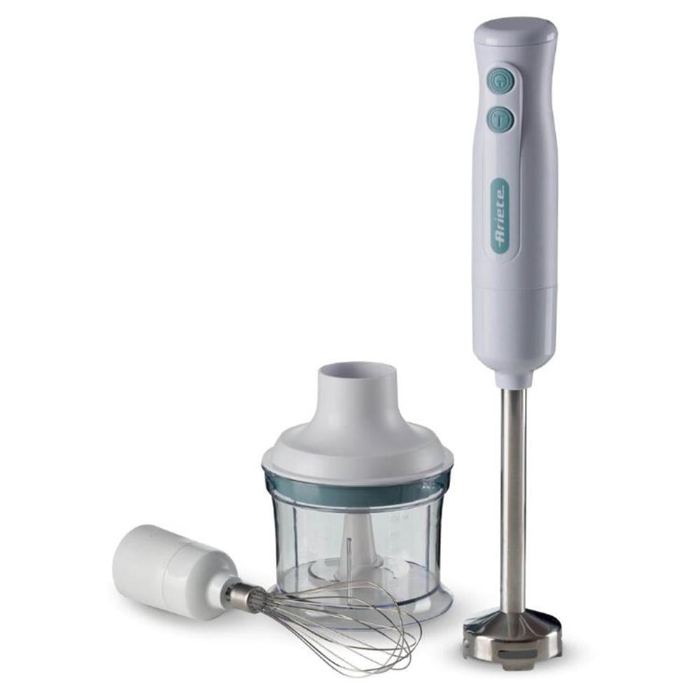 Ariete Breakfast Stabmixer-Set, Weiß, 3in1 Pürierstab Set, 700W, Klassisches Design