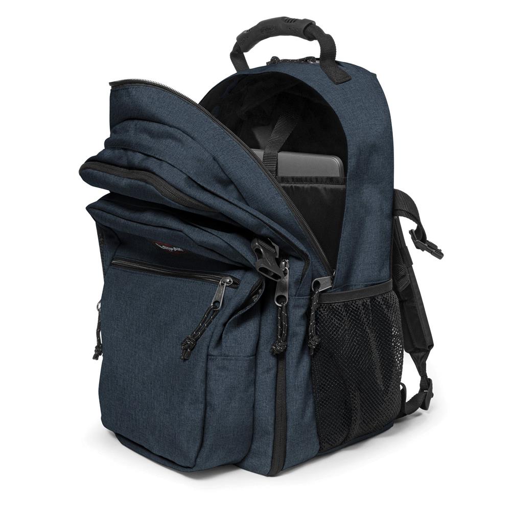 Eastpak TUTOR, Großer Rucksack, Triple Denim (blau), 39L, mit Flaschenhalter und Laptopfach