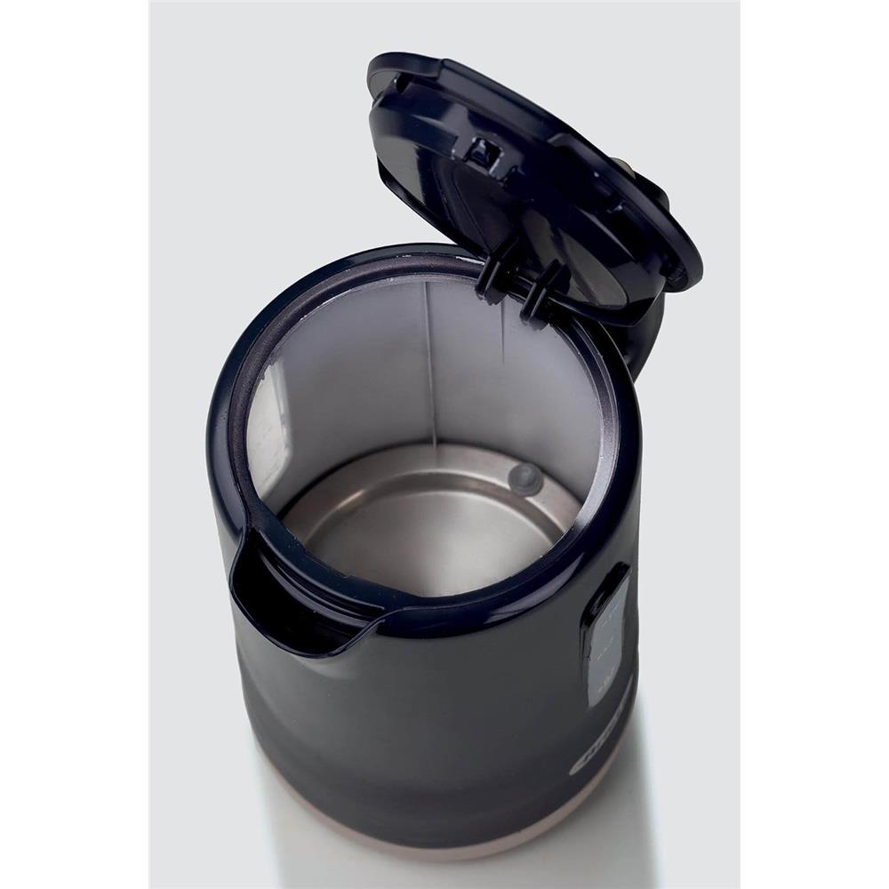 Ariete Breakfast Wasserkocher, Dunkelgrau, 1,7L, Wasserstandsanzeige, 2200W, Klassisches Design