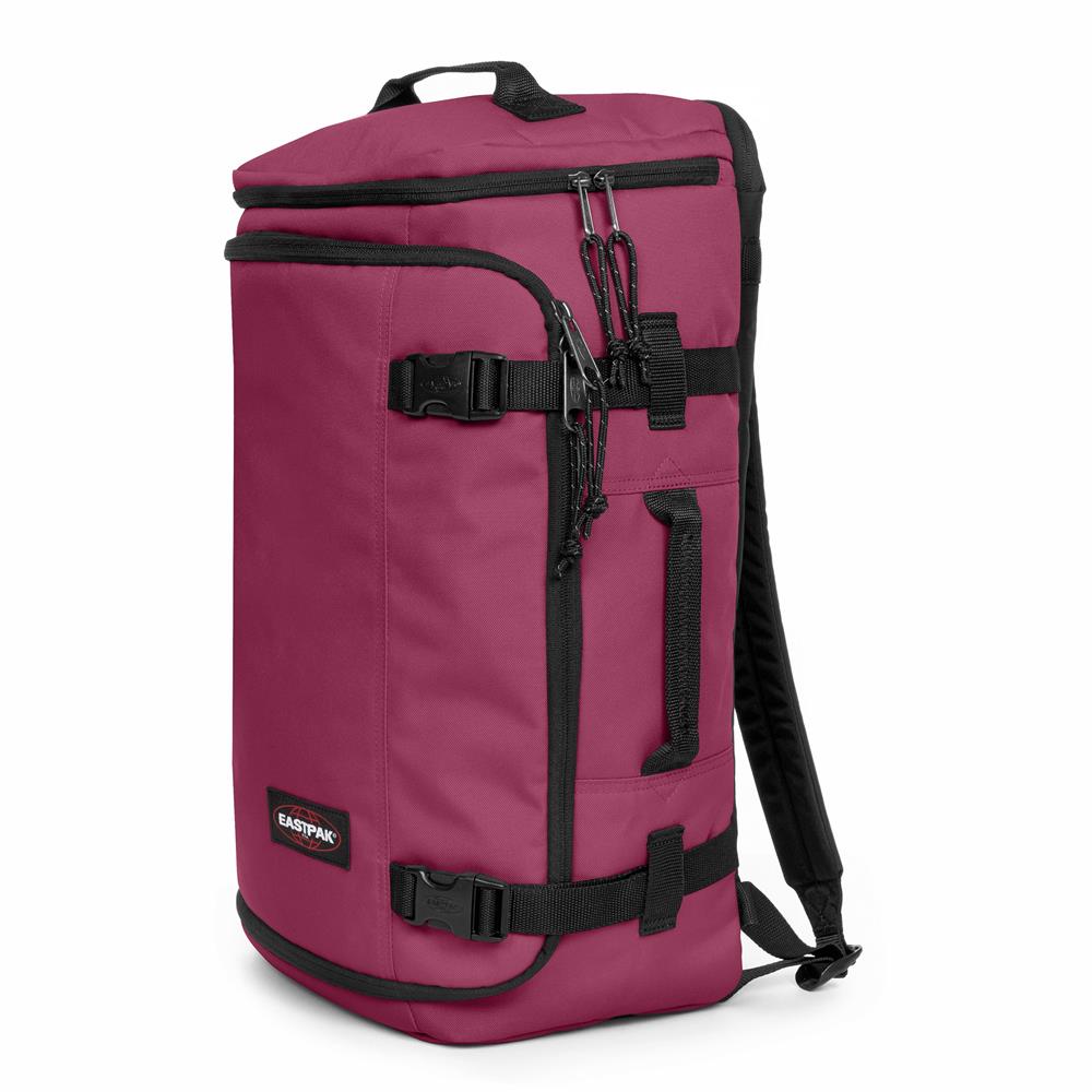 Eastpak CARRY PACK, Reiserucksack, Wine Burgundy (rot), 30L, Reisetasche mit Flaschenhalter und Laptopfach